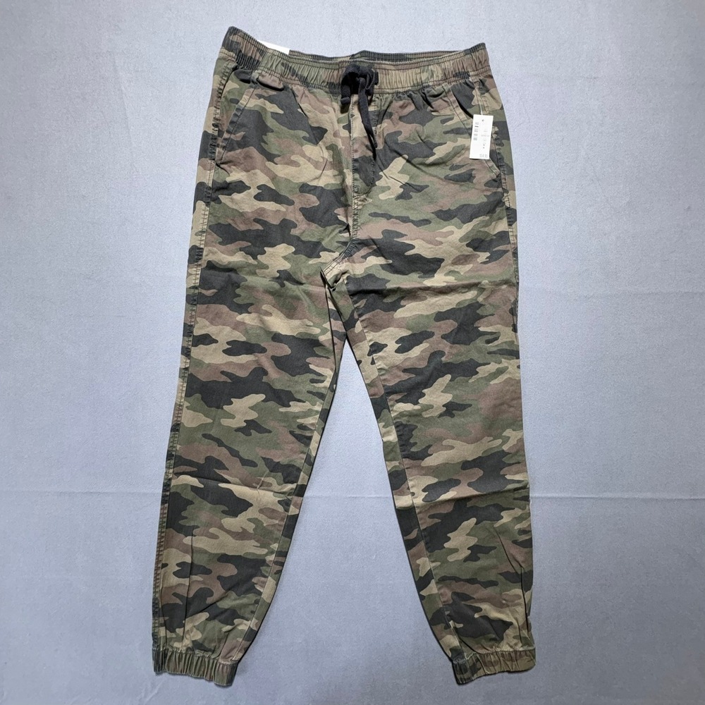 Aeropostale Mens Camo Stretch Joggers Green Camouflage Pants Size M NWT 1367